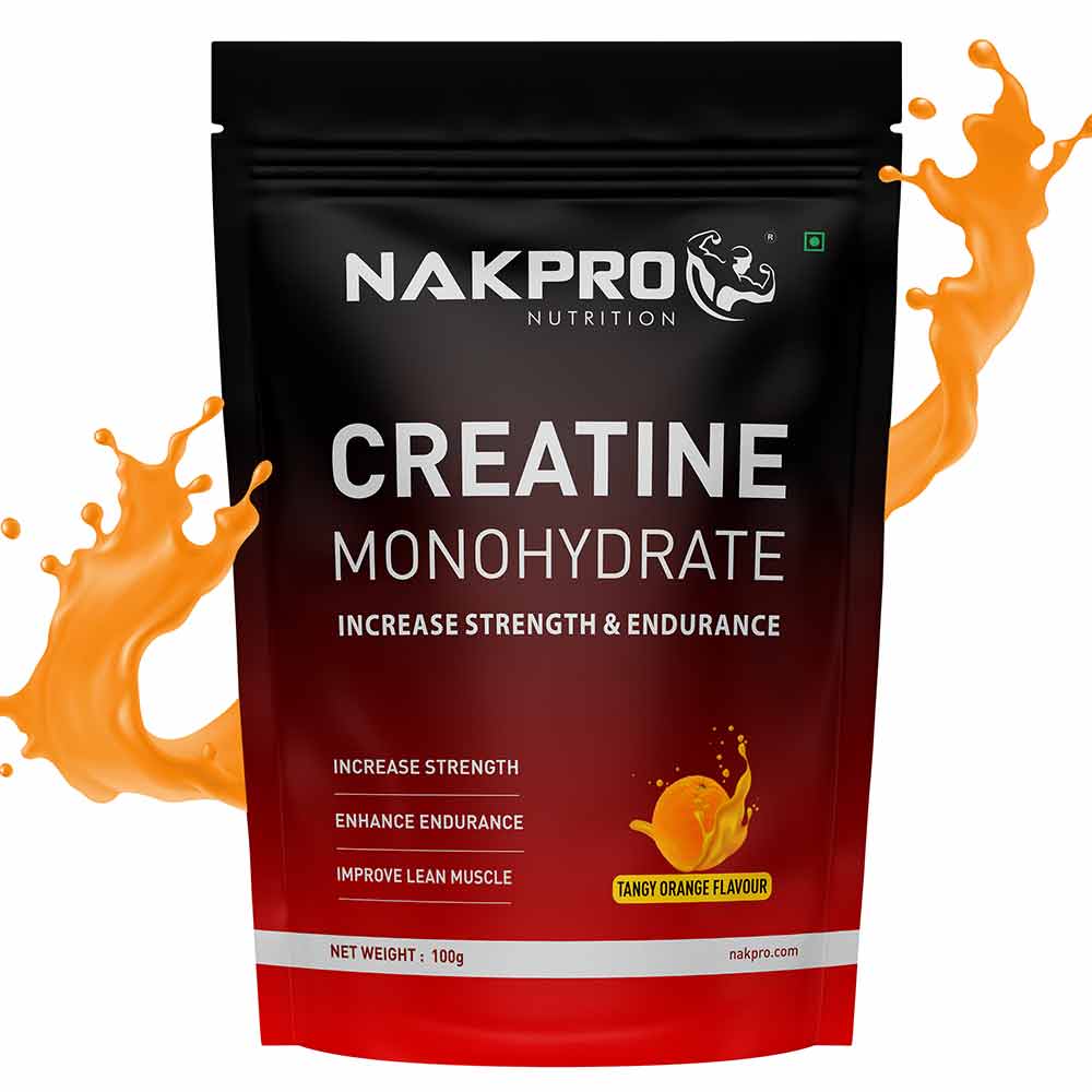 5 - Nakpro Perform Whey Protein Concentrate 2.2 lb & Creatine Monohydrate 0.22 lb Combo,  2 Piece(s)/Pack  Unflavoured & Tangy Orange 
