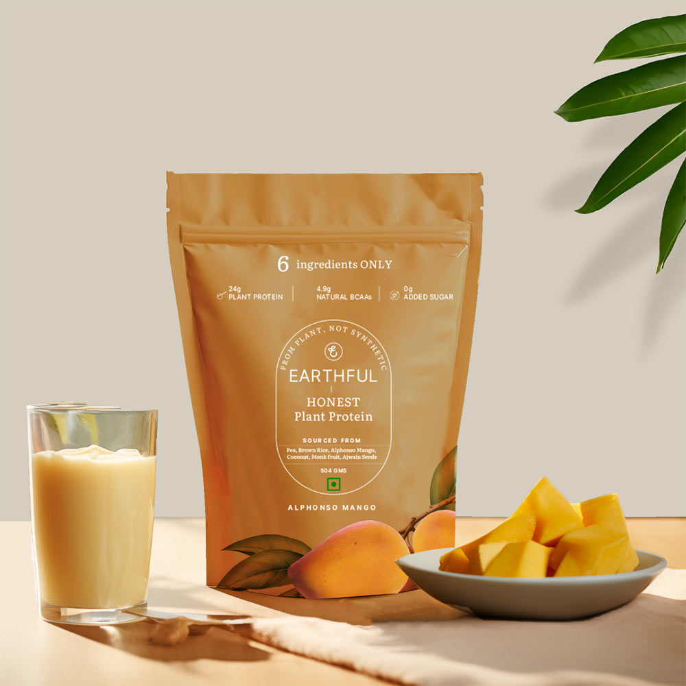 2 - Earthful Honest Plant Protein,  1.11 lb  Alphonso Mango 