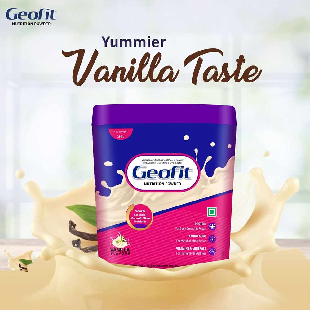 7 - Geofit Protein Powder,  Vanilla  250 g 