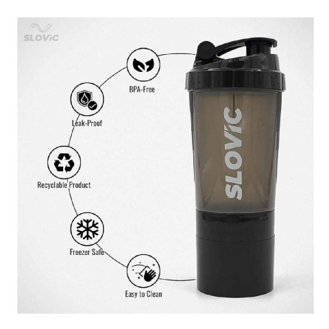 3-Compartment Shaker Bottle at Best Price in India https://www