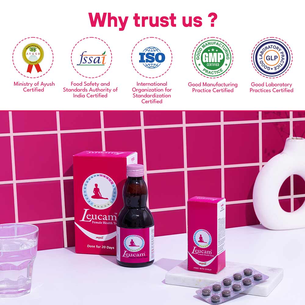 3 - MPIL Leucam Syrup,  400 ml  Unflavoured (with 80 Tablets) 