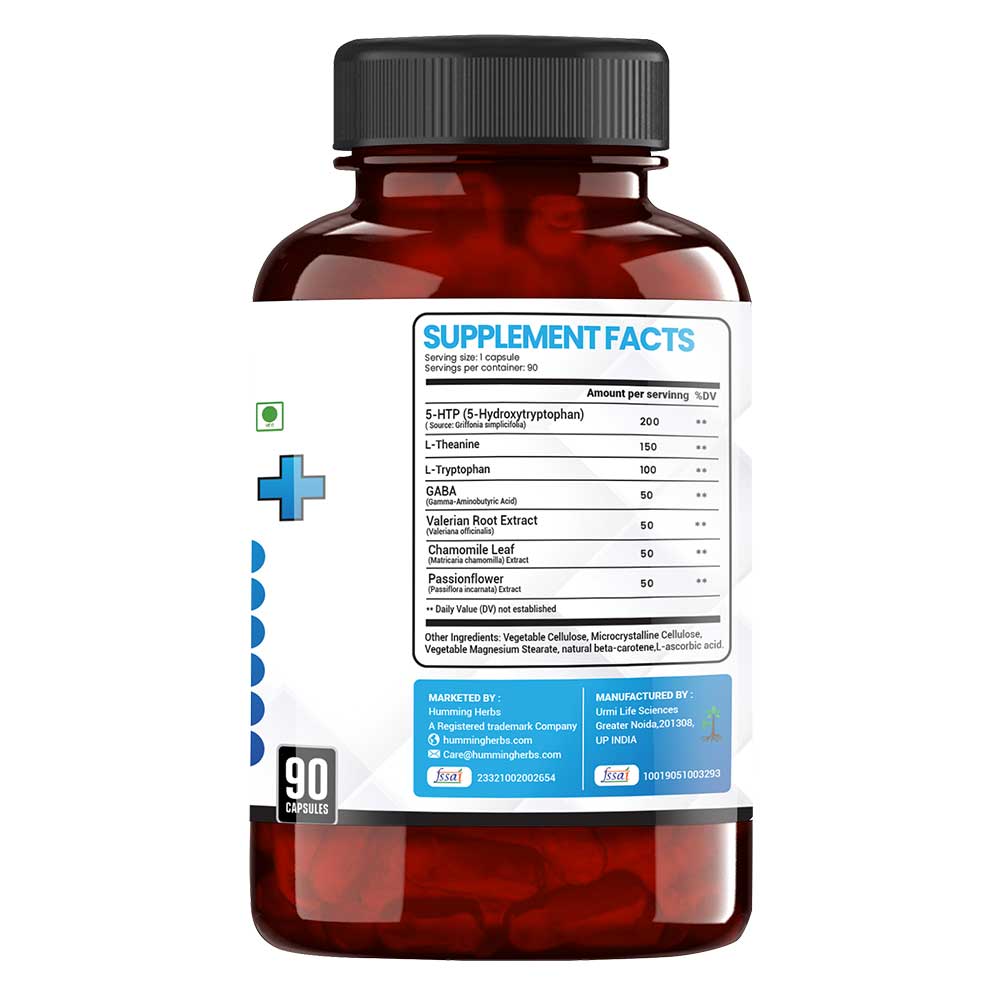 2 - Humming Herbs 5-HTP+ (Hydroxytryptophan),  90 capsules 