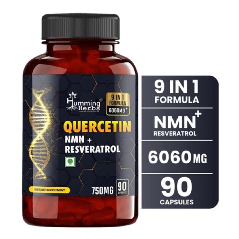 1 - Humming Herbs Quercetin NMN + Resveratrol,  90 capsules 