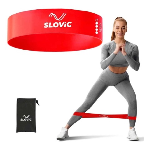 1 - SLOVIC Mini Loop Resistance Bands,  Red  Heavy 