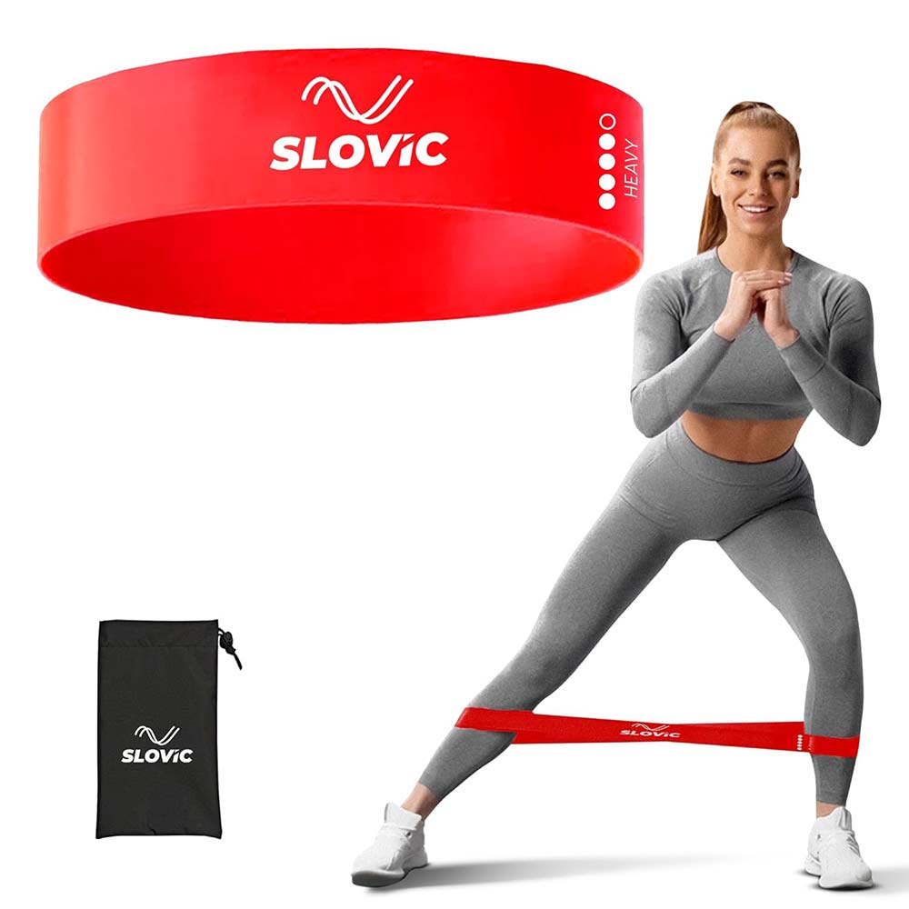 1 - SLOVIC Mini Loop Resistance Bands,  Red  Heavy 