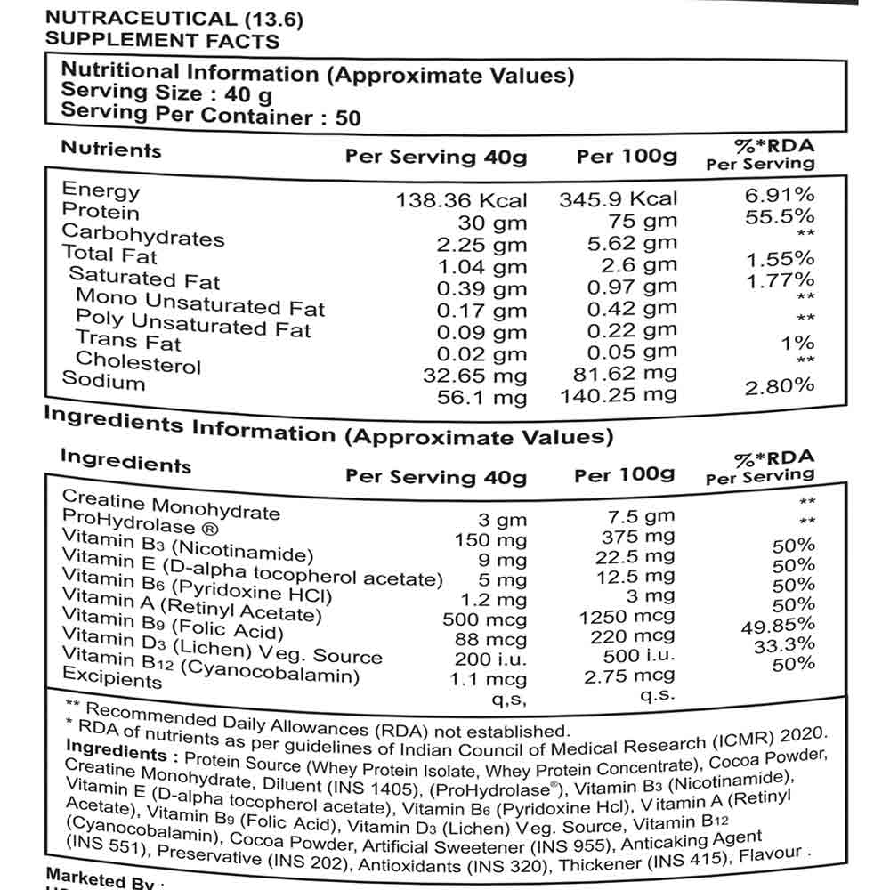 2 - Divine Nutrition Performance Series Nitramax,  4.4 lb  Choco Cookies 