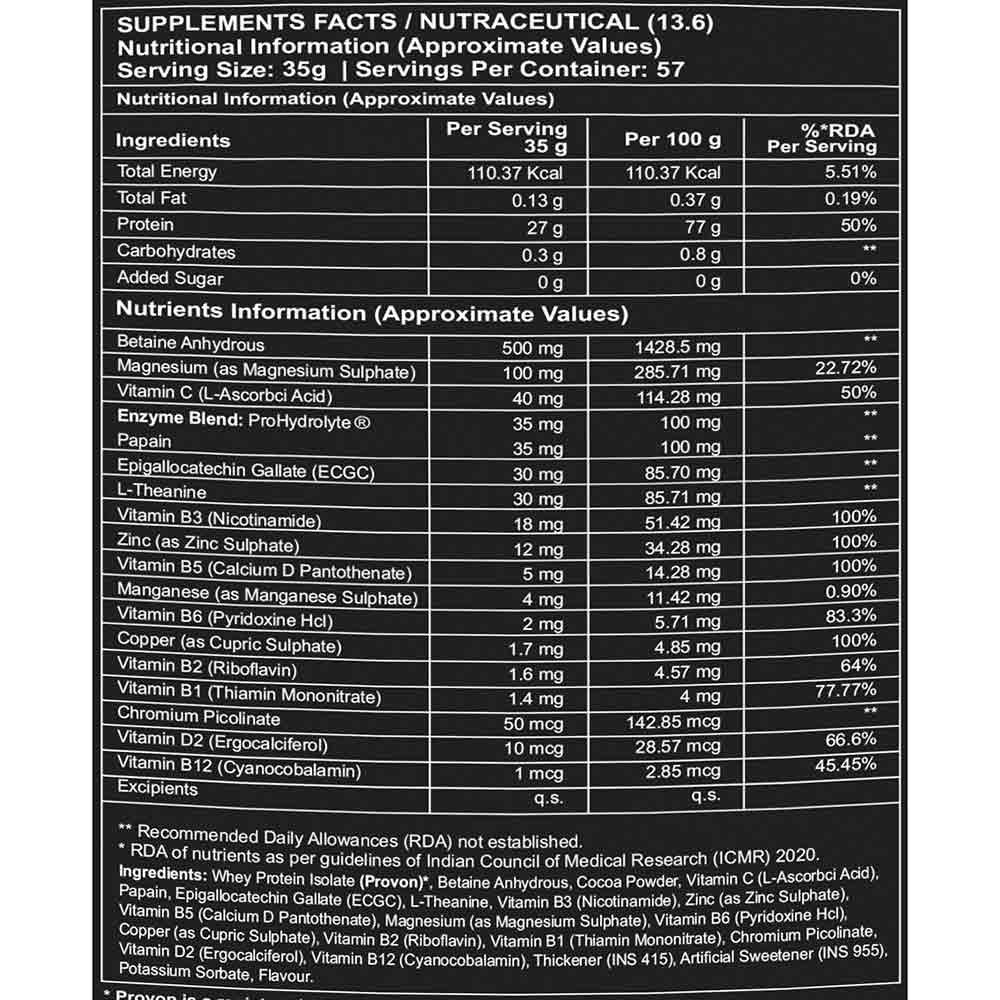2 - Divine Nutrition Icon Isolate,  4.4 lb  Triple Chocolate 
