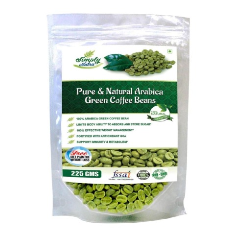 Simply Nutra Green Coffee Beans Powder,  0.225 kg 