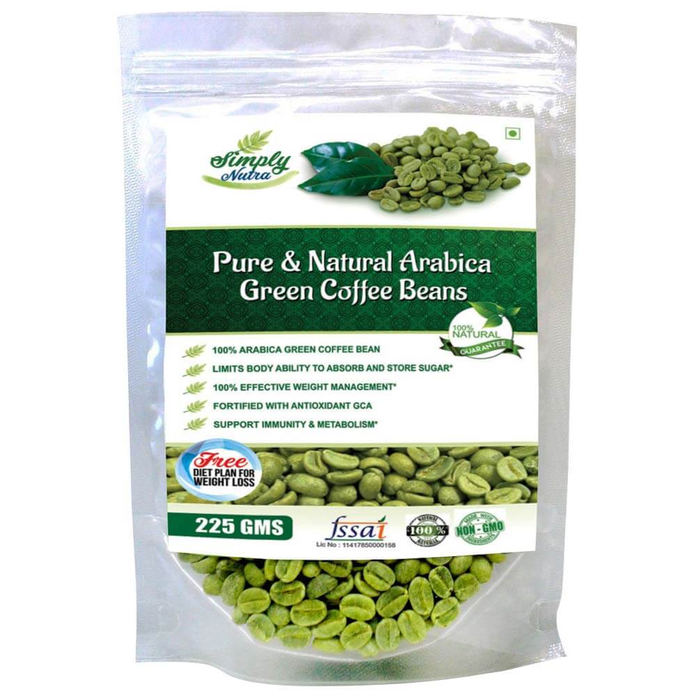 Simply Nutra Green Coffee Beans Powder,  0.225 kg 