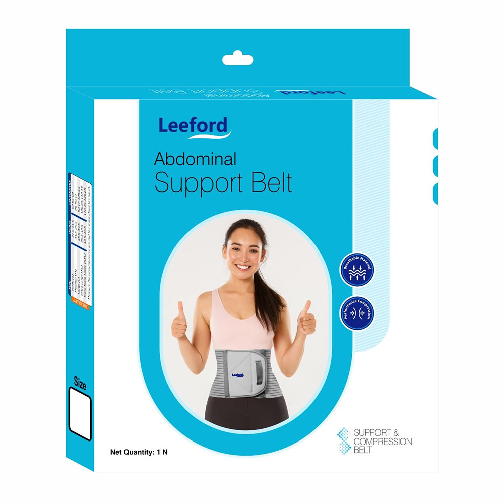 1 - Leeford Abdominal Belt,  Medium  Grey 