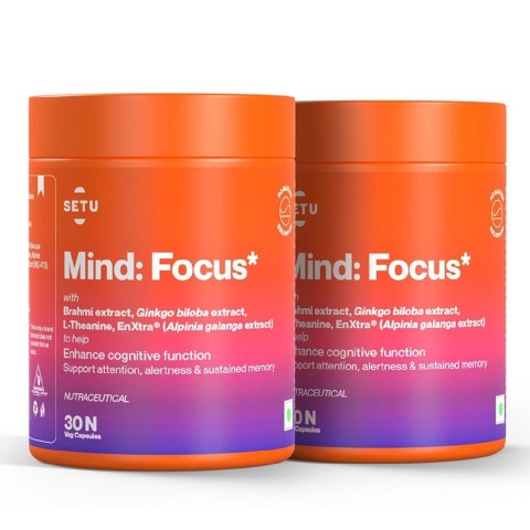 1 - Setu Mind: Focus (Pack of 2),  30 veggie capsule(s) 