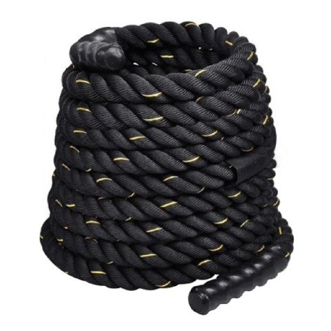 B Fit USA Battle Rope,  50 ft (BR1015)  Black Thickness 1.5 Inch 
