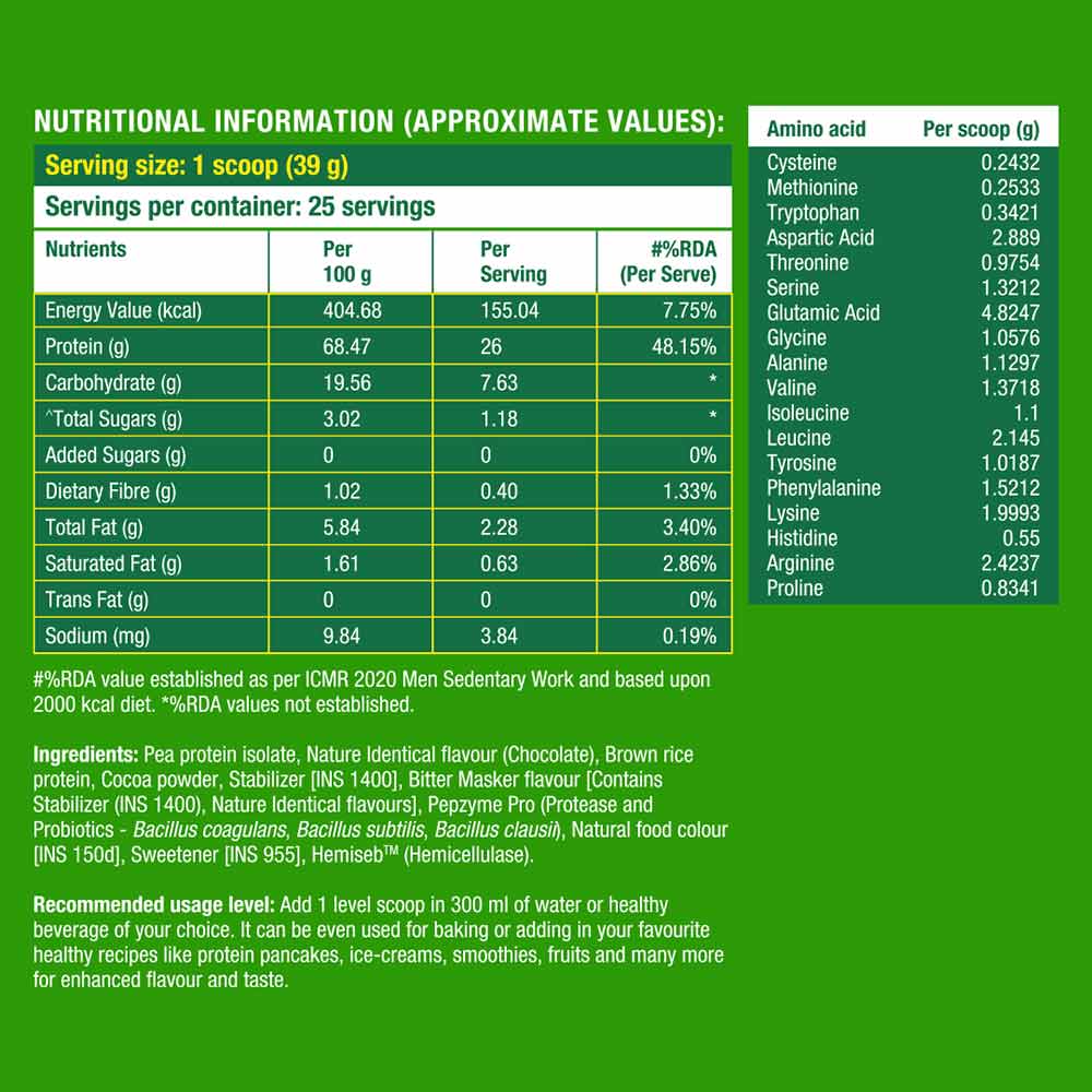 4 - Fast & Up Plant Protein,  2.1 lb  Rich Chocolate 