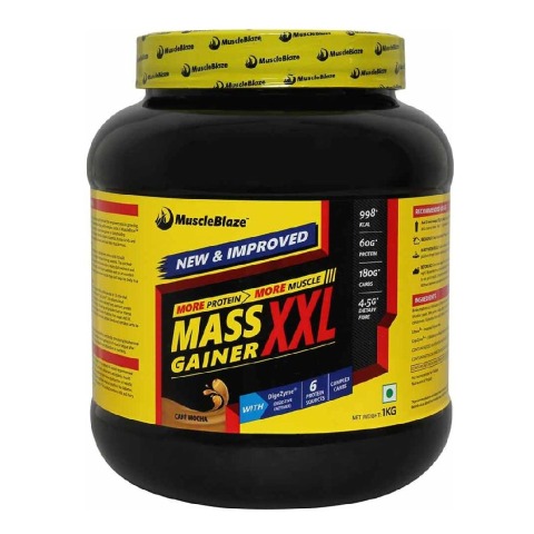 MuscleBlaze Mass Gainer XXL OP,  2.2 lb  Cafe Mocha 
