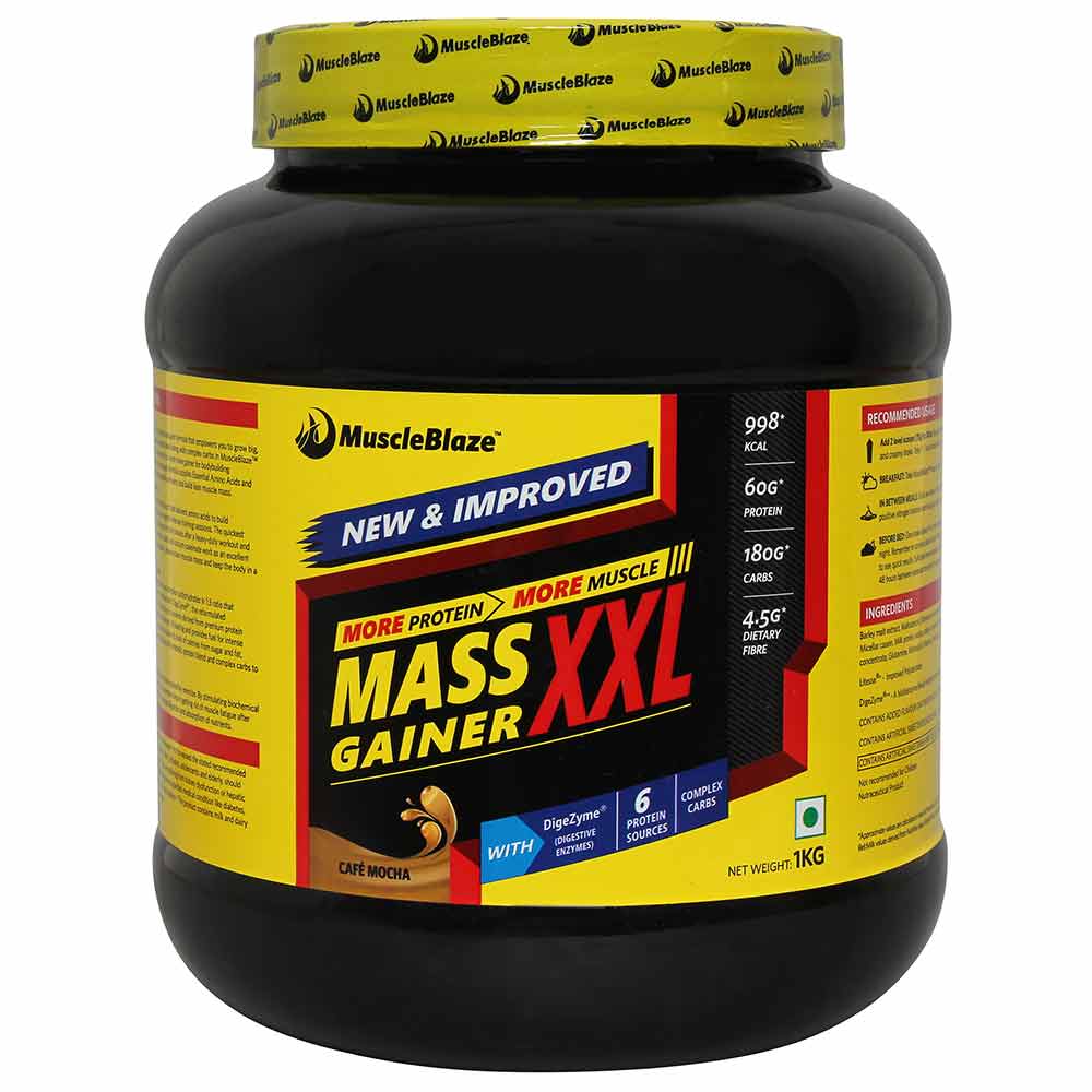 MuscleBlaze Mass Gainer XXL OP,  2.2 lb  Cafe Mocha 