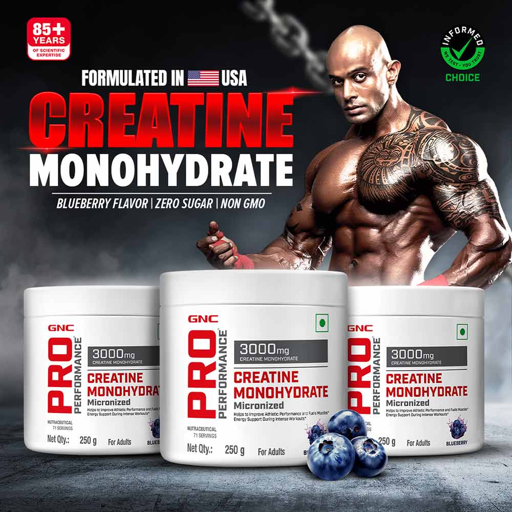 1 - GNC Pro Performance Creatine Monohydrate,  Blueberry  0.55 lb 