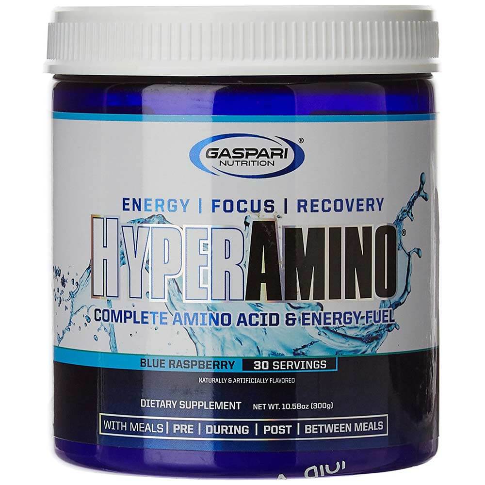Gaspari Nutrition Hyper Amino,  0.66 lb  30 Servings  Blue Raspberry 