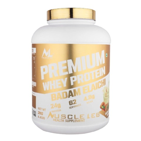 1 - Muscle Leb Premium Whey Protein,  4.4 lb  Badam Elaichi 