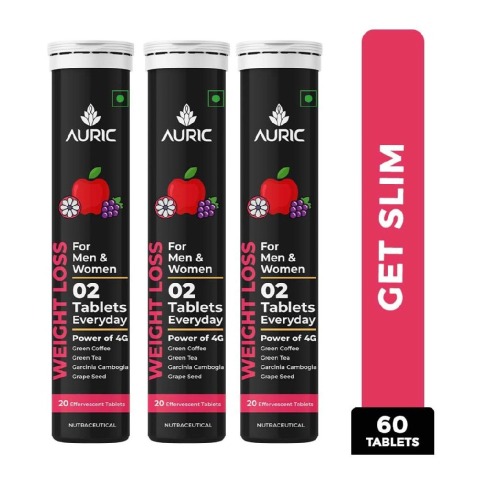 1 - Auric Weight Loss Effervescent Red Apple,  60 tablet(s) 