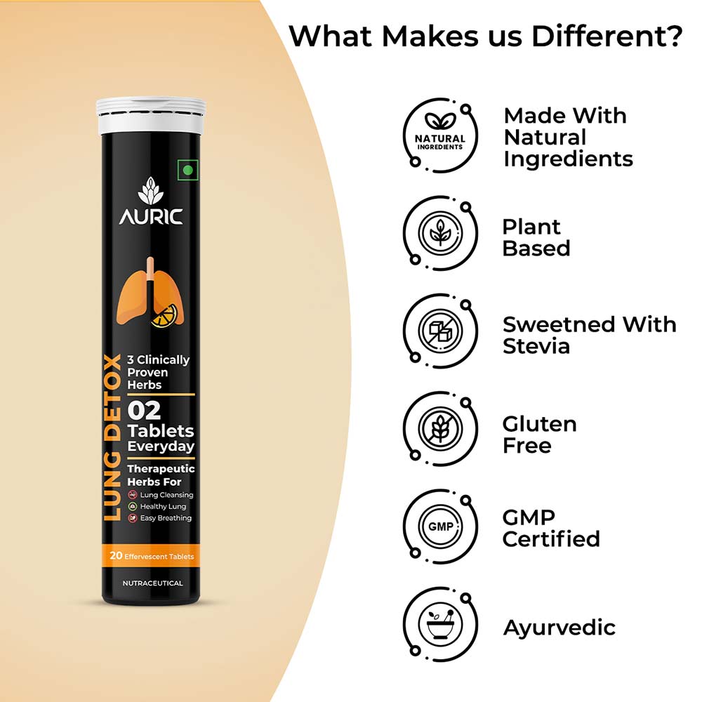 5 - Auric Lung Detox Yummy Orange,  60 tablet(s) 