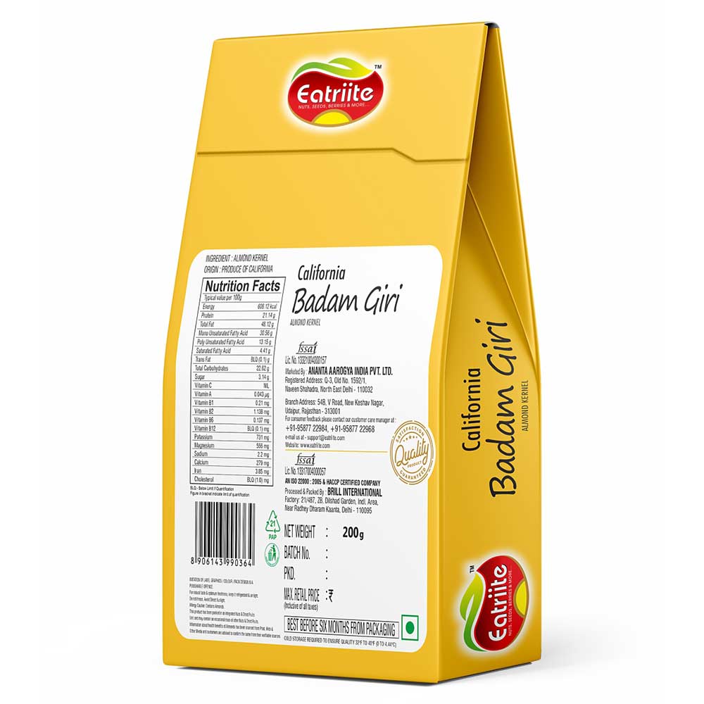 2 - Eatriite California Badam Giri,  200 g  Unflavoured 