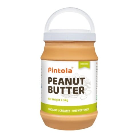1 - Pintola Organic Peanut Butter,  2.5 kg  Creamy 