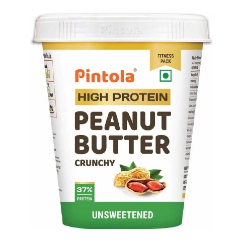 1 - Pintola High Protein Peanut Butter,  0.510 kg  Unsweetened Crunchy 