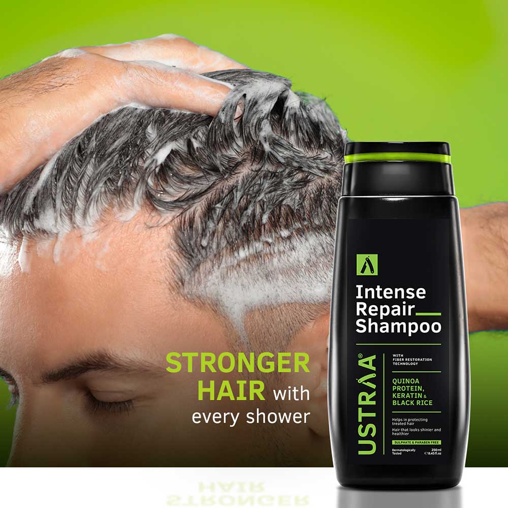 3 - Ustraa Intense Repair Shampoo,  250 ml  with Keratin & Black Rice 