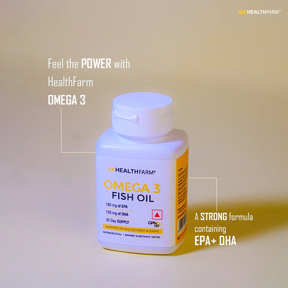 4 - Healthfarm Omega 3 Fish Oil,  30 capsules 