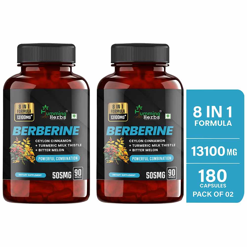 1 - Humming Herbs Berberine 8 in 1 Formula,  180 capsules 