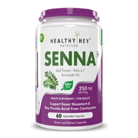 1 - HealthyHey Nutrition Senna Leaf Extract,  60 veggie capsule(s) 