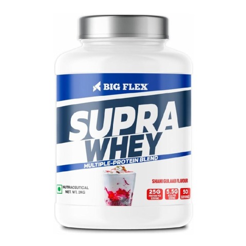 1 - Big Flex Supra Whey Multi-Blend Protein,  4.4 lb  Shahi Gulaab 