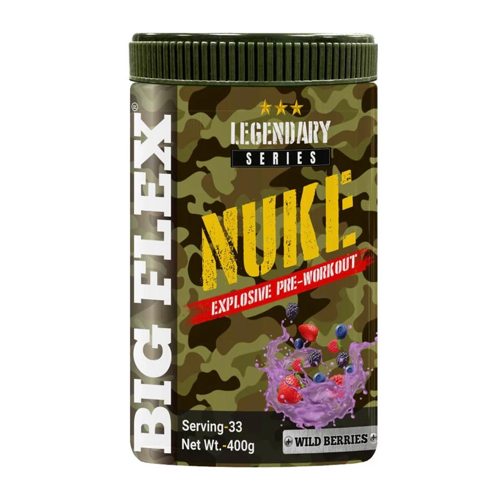 1 - Big Flex Nuke Pre Workout,  0.88 lb  Wild Berries 