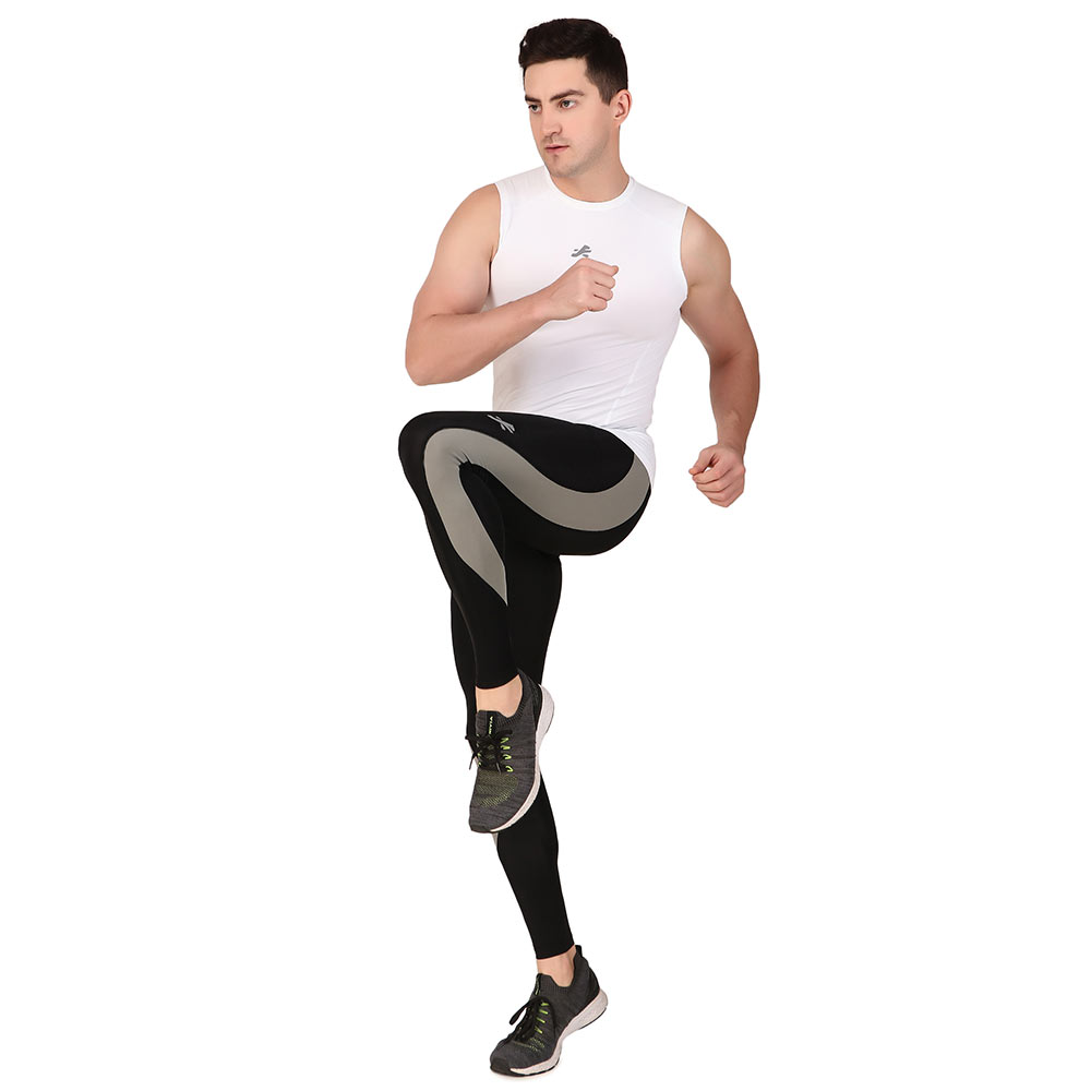 12 - Redesign Nylon Compression Cut Sleeve Tshirt,  White  XXL 