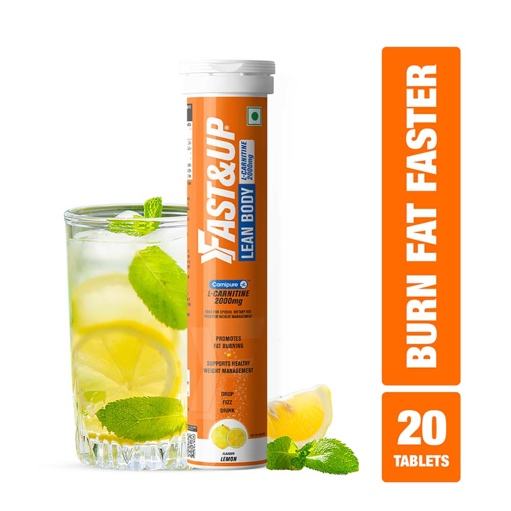 3 - Fast & Up Lean Body with L-Carnitine 2000mg,  20 tablet(s)  Lemon (Pack of 3) 