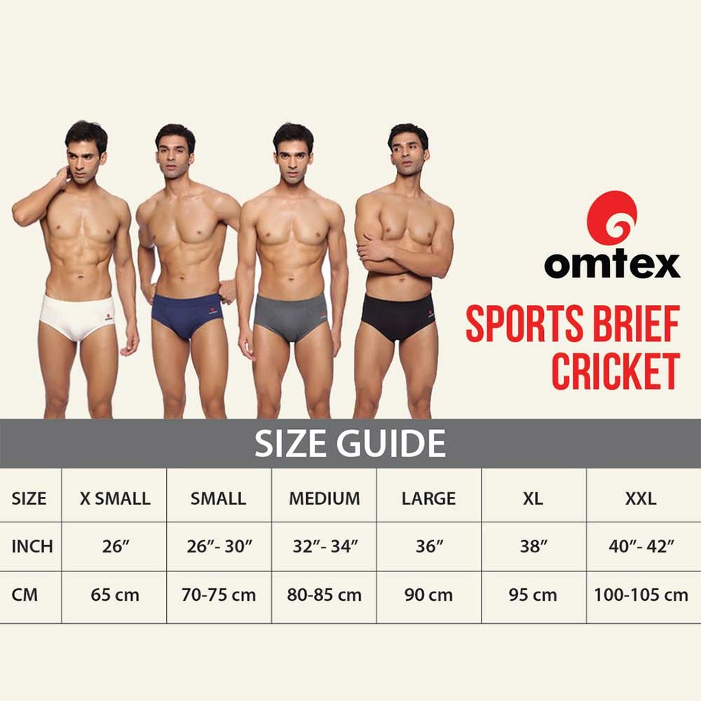 10 - Omtex Sports Brief Cricket Special,  Large  Black 