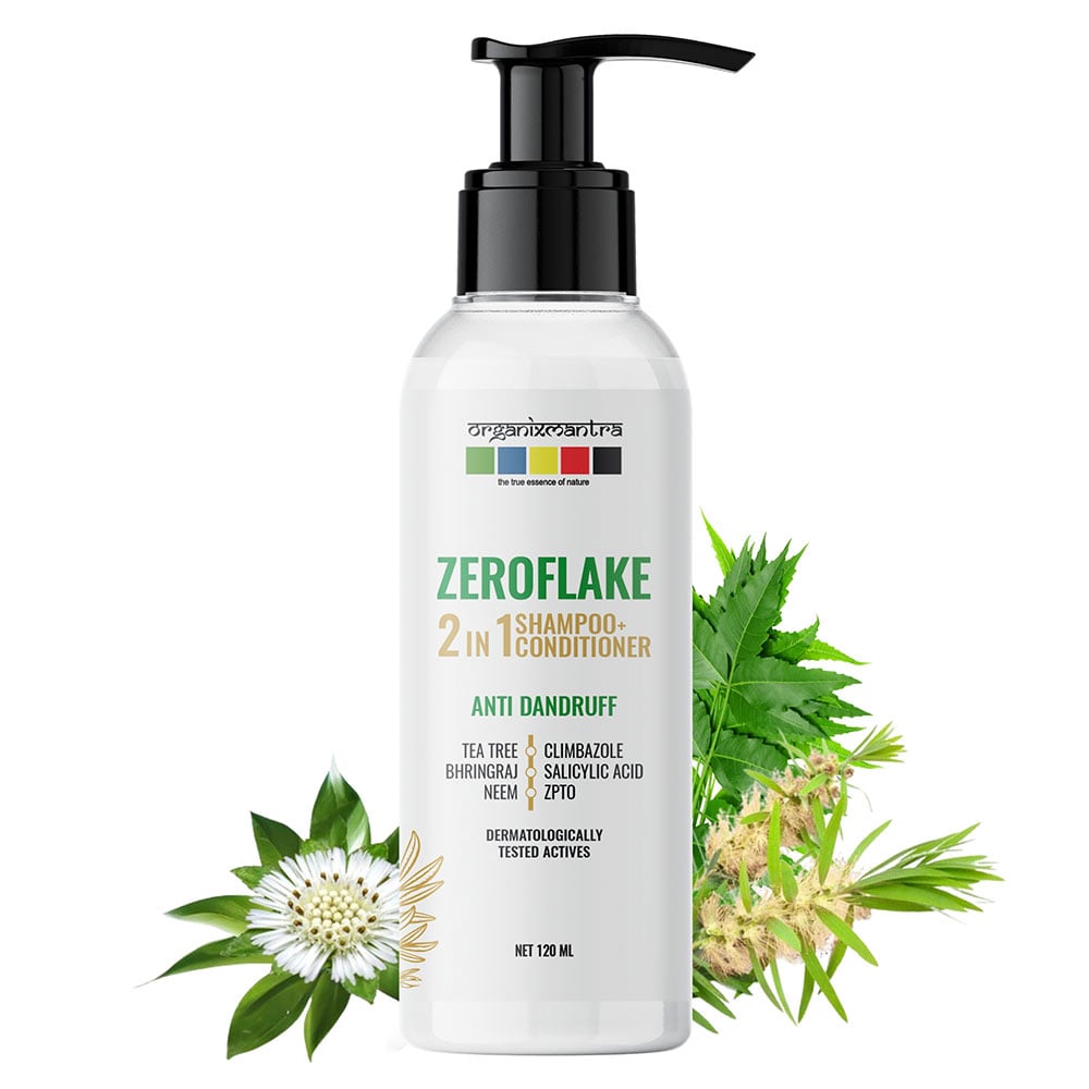 1 - Organix Mantra ZeroFlake 2in1 Shampoo + Conditioner,  120 ml  Anti Dandruff 