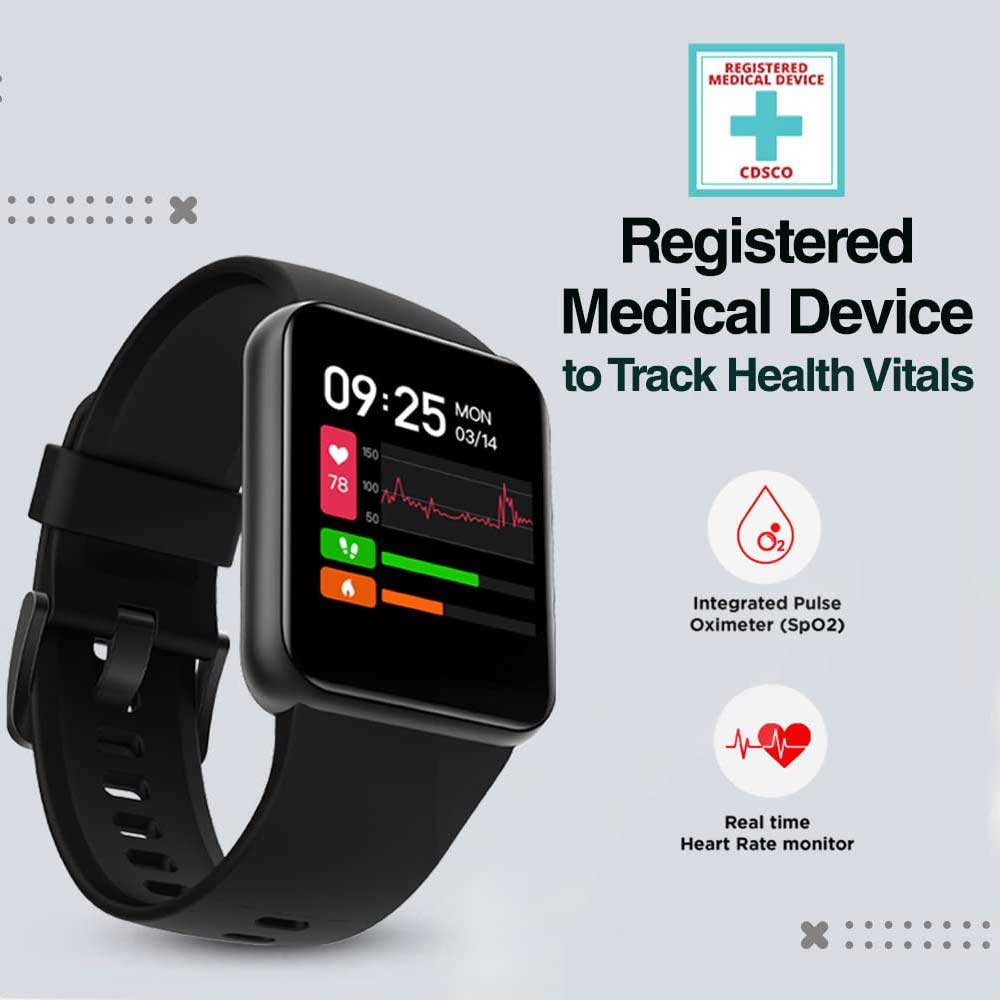 4 - GOQii Smart Vital Lite SpO2,  Black 