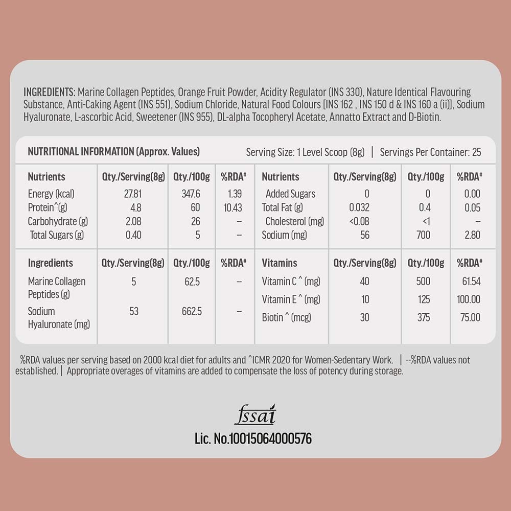 HealthKart HK Vitals Skin Radiance Collagen 100 g Orange - Pack of 2