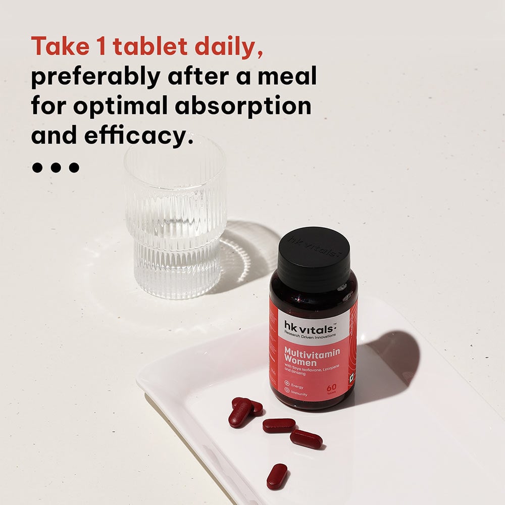 7 - HK Vitals Multivitamin Women with Soya-Isoflavone Lycopene & Ginseng,  60 tablet(s)  Unflavoured 