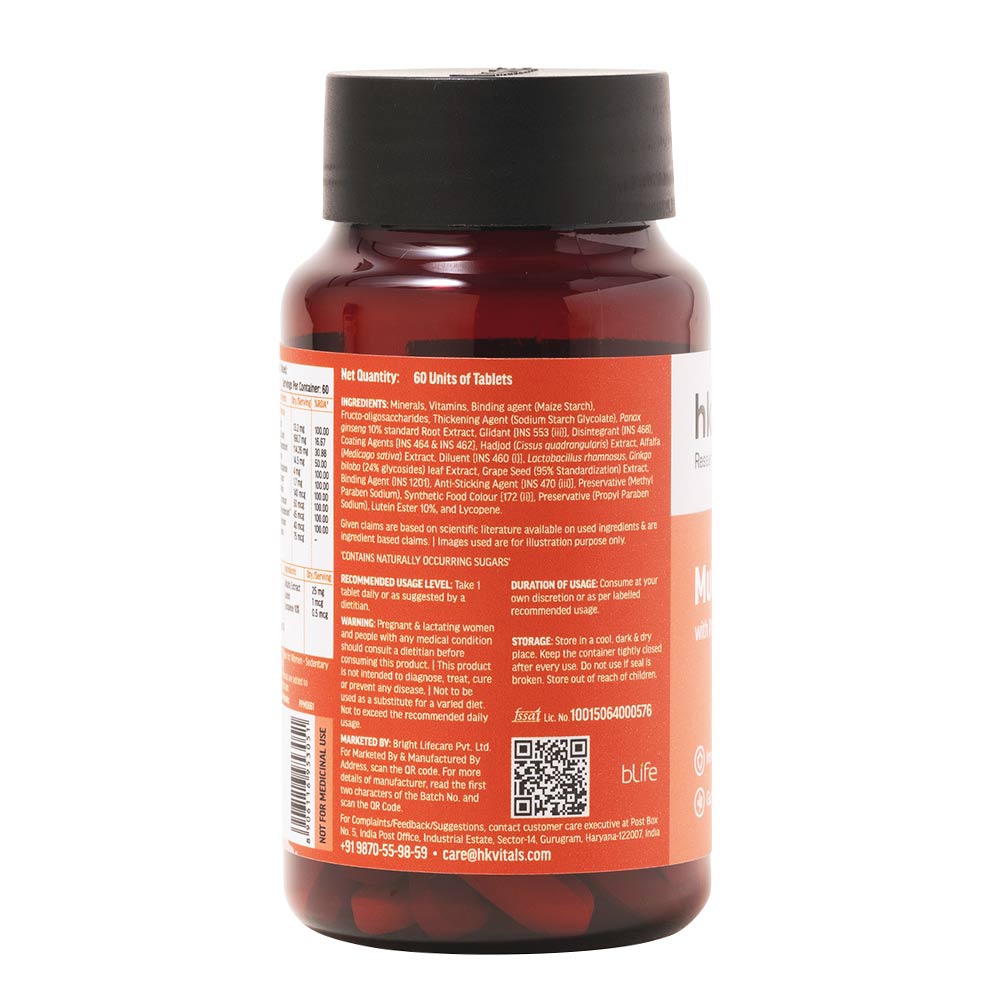 11 - HK Vitals Multivitamin with Probiotics by HealthKart,  60 tablet(s)  Unflavoured