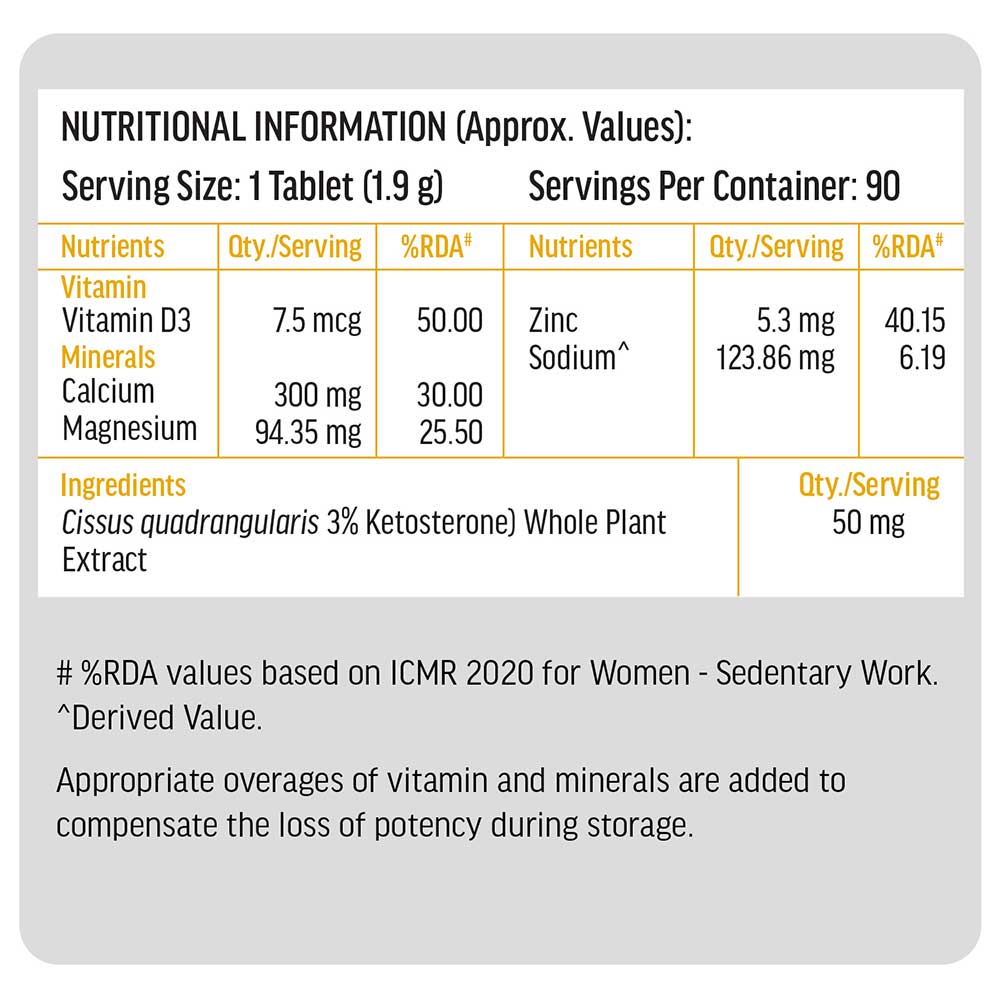 6 - HK Vitals Calcium with Mag Zinc & Vit D3 by HealthKart,  90 tablet(s)  Unflavoured 