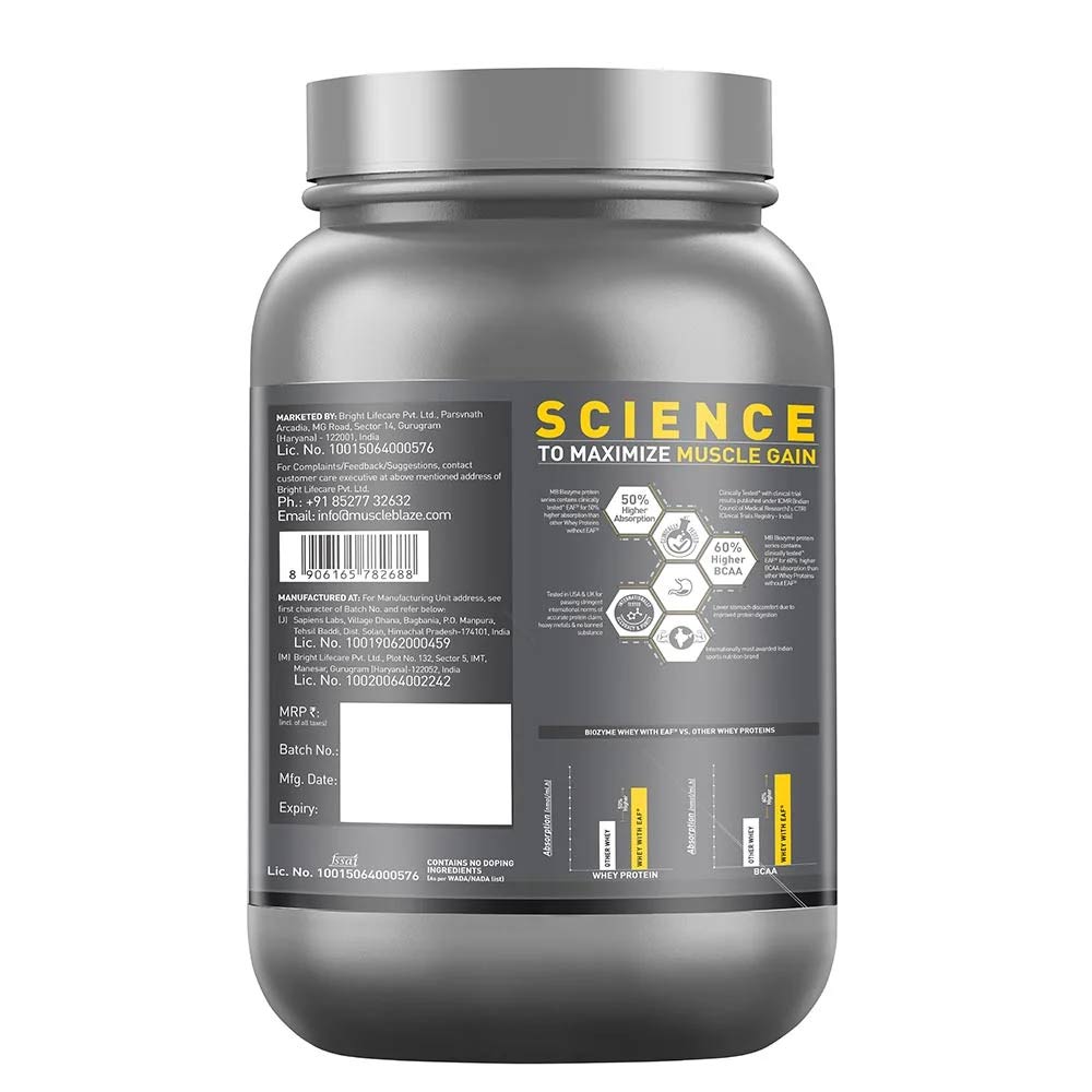 4 - MuscleBlaze Biozyme Iso-Zero Powder,  2.2 lb  Low Carb Unflavoured 