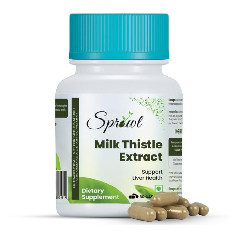 1 - Sprowt Milk Thistle Extract,  30 capsules 
