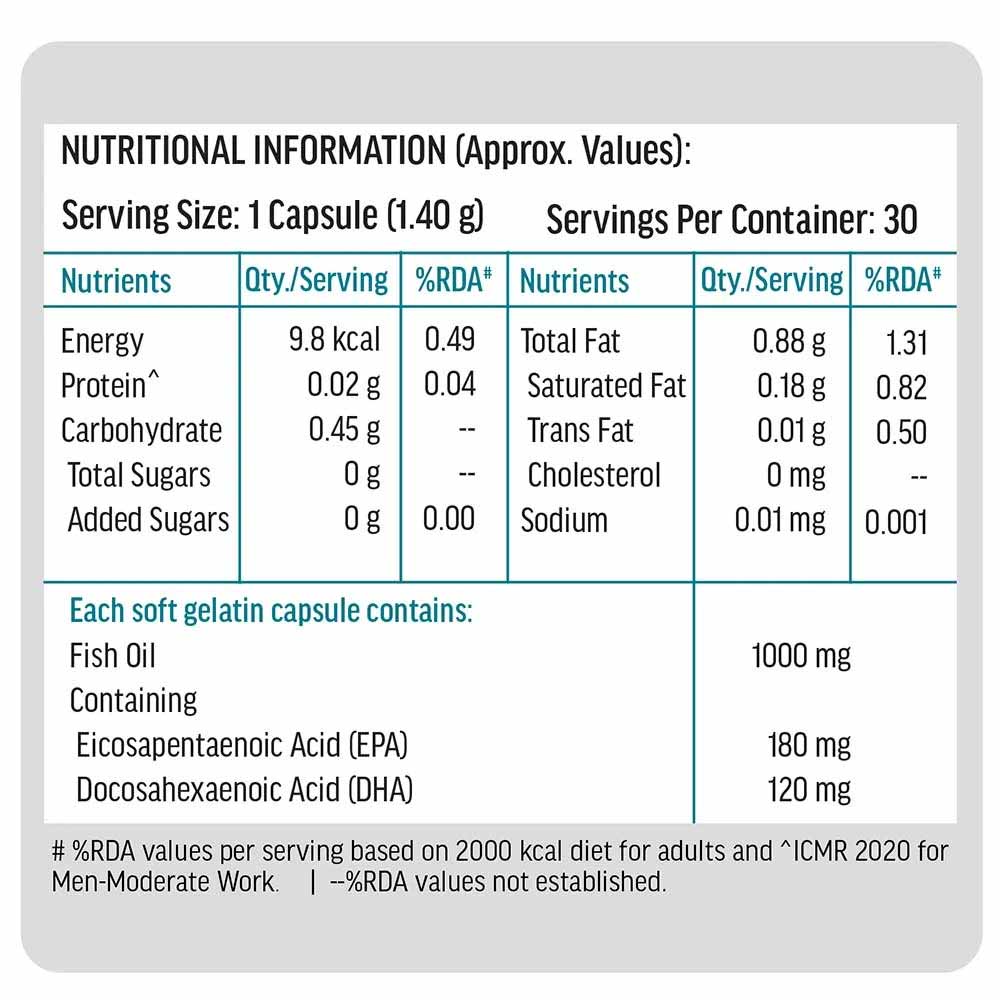 HealthKart HK Vitals Multivitamin & Fish Oil 30 caps combo