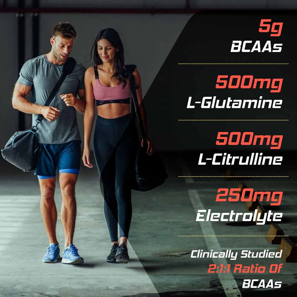 4 - Naturyz Instantized BCAA 5000 PRO,  0.55 lb  25 Servings  Mango Orange Mix 