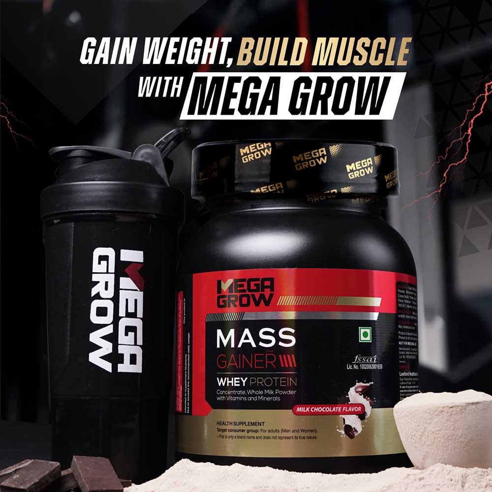 2 - Megagrow Mass Gainer High Calories Formula,  2.2 lb  Milk Chocolate 