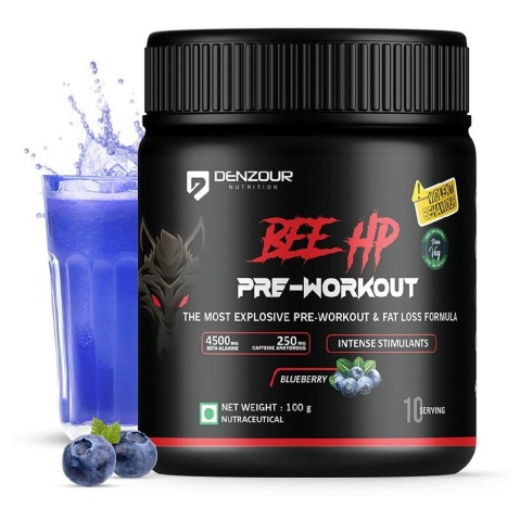 1 - Denzour Nutrition Bee Hp Pre-Workout,  0.22 lb  Blueberry 