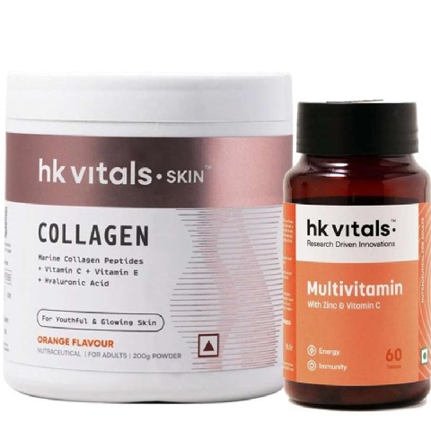 HealthKart HK Vitals Multivitamin & Skin Radiance Collagen Combo