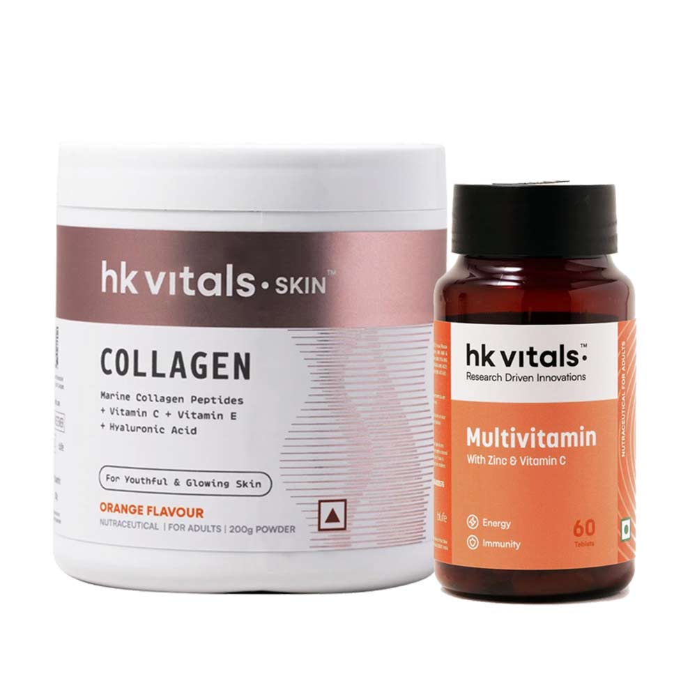 HealthKart HK Vitals Multivitamin & Skin Radiance Collagen Combo
